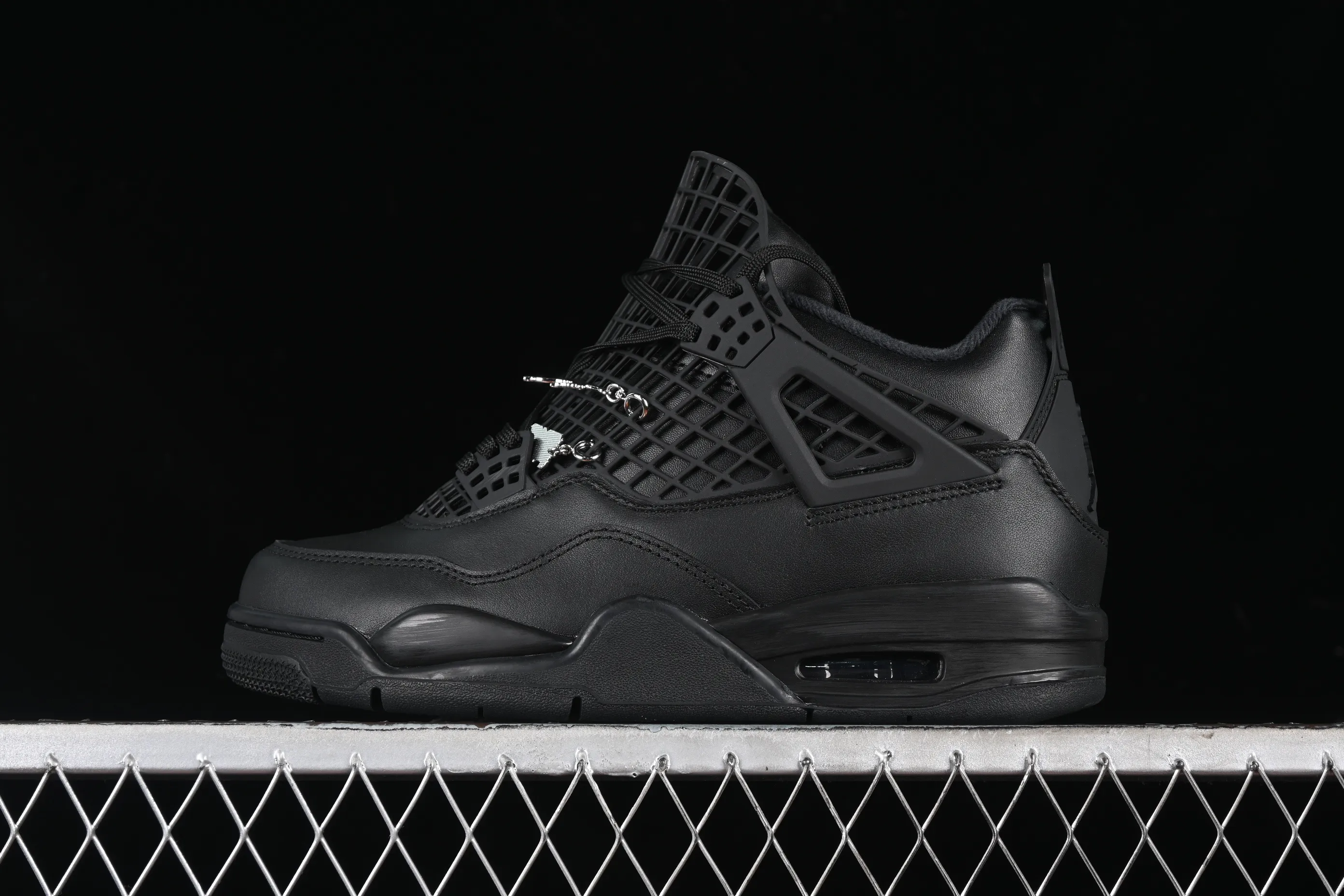 All Categories Air Jordan Jordan Series Basketball Shoes Air Jordan 4 Air Jordan 4 "Net" AJ4 Joe 4 Grid Black Retro Basketball Shoes FV7251-001